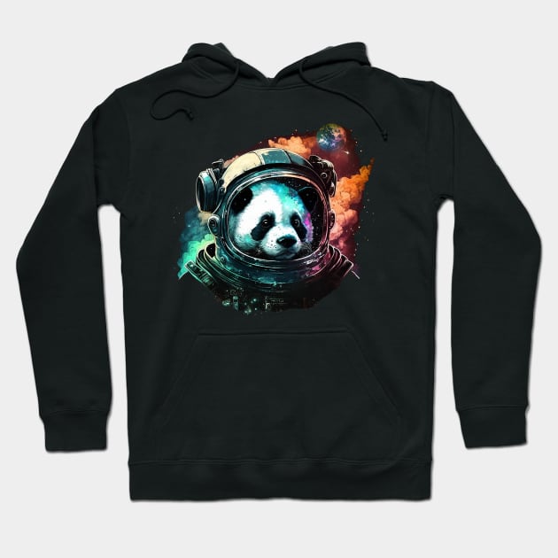 space panda Hoodie by a cat cooking